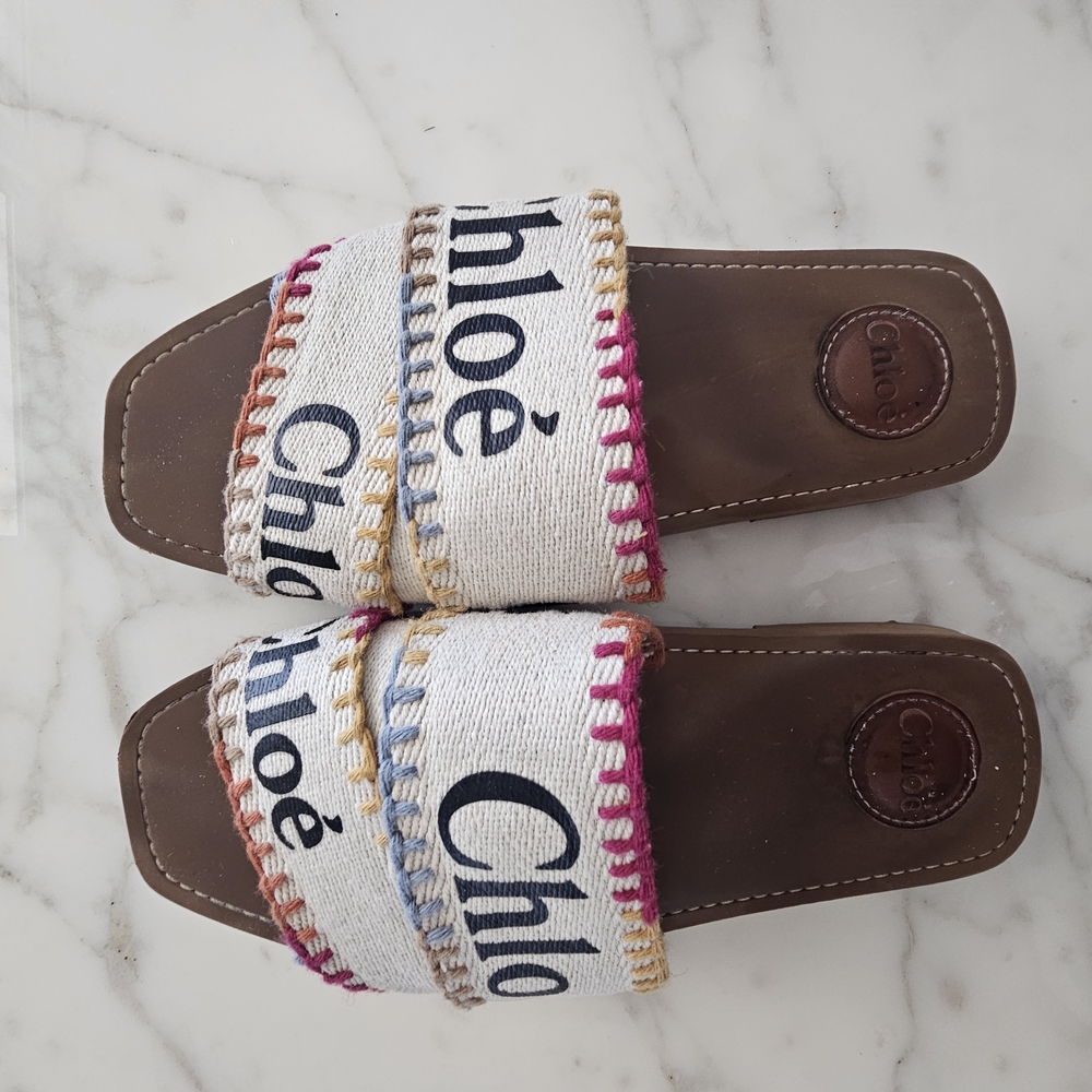 Chloe Woody Slides - Picture 4 of 16